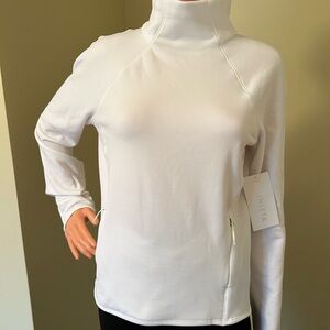 Athleta White High-Neck Women's Top